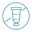 An icon depicting a tube, possibly for a cosmetic or pharmaceutical product, enclosed within a circular outline.