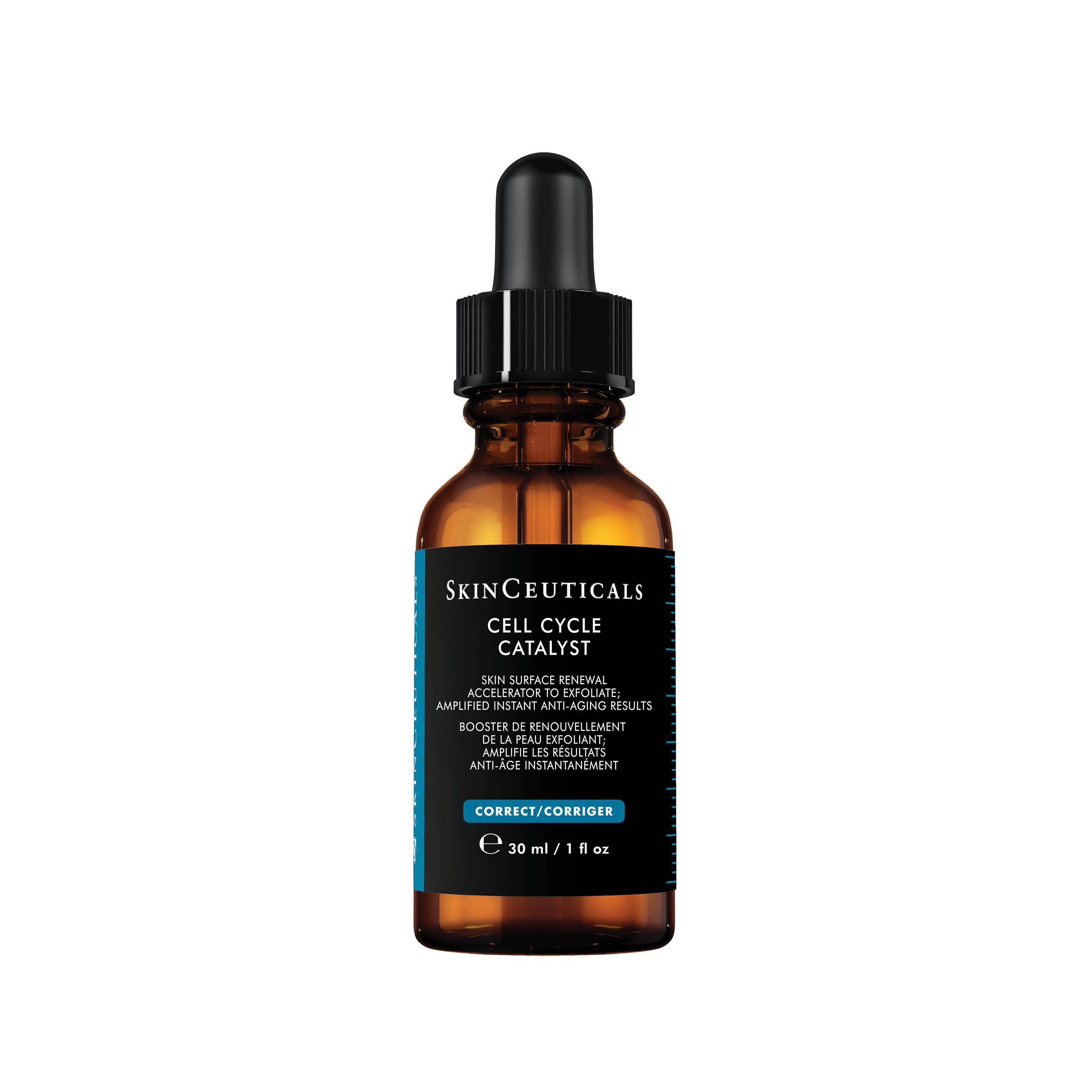 Flacone di siero SkinCeuticals Cell Cycle Catalyst, 30 ml, con contagocce, per il rinnovamento della pelle.